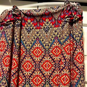 Cato Multicolor Patterned Fabric skirt size 26/28W gorgeous skirt